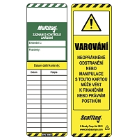 Univerzální štítek pro záznam o kontrole zařízení MEDIUM